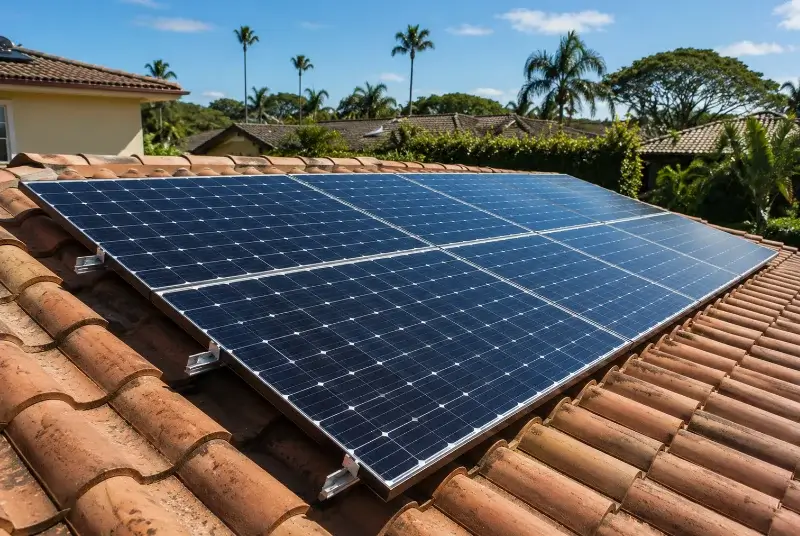 Installation de panneaux solaires à Pougny
